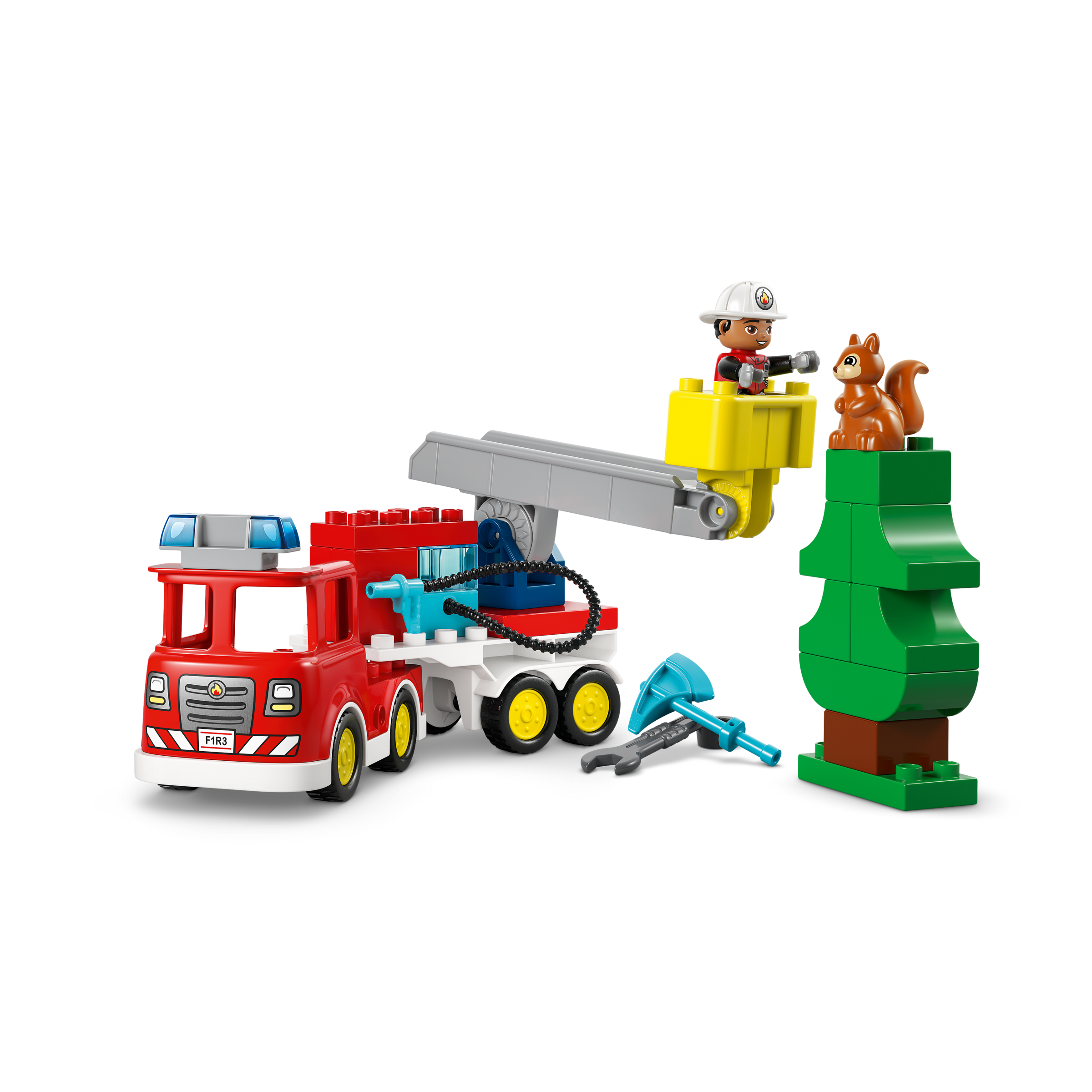 Fire Truck With Hose And Firefighter - Image 6