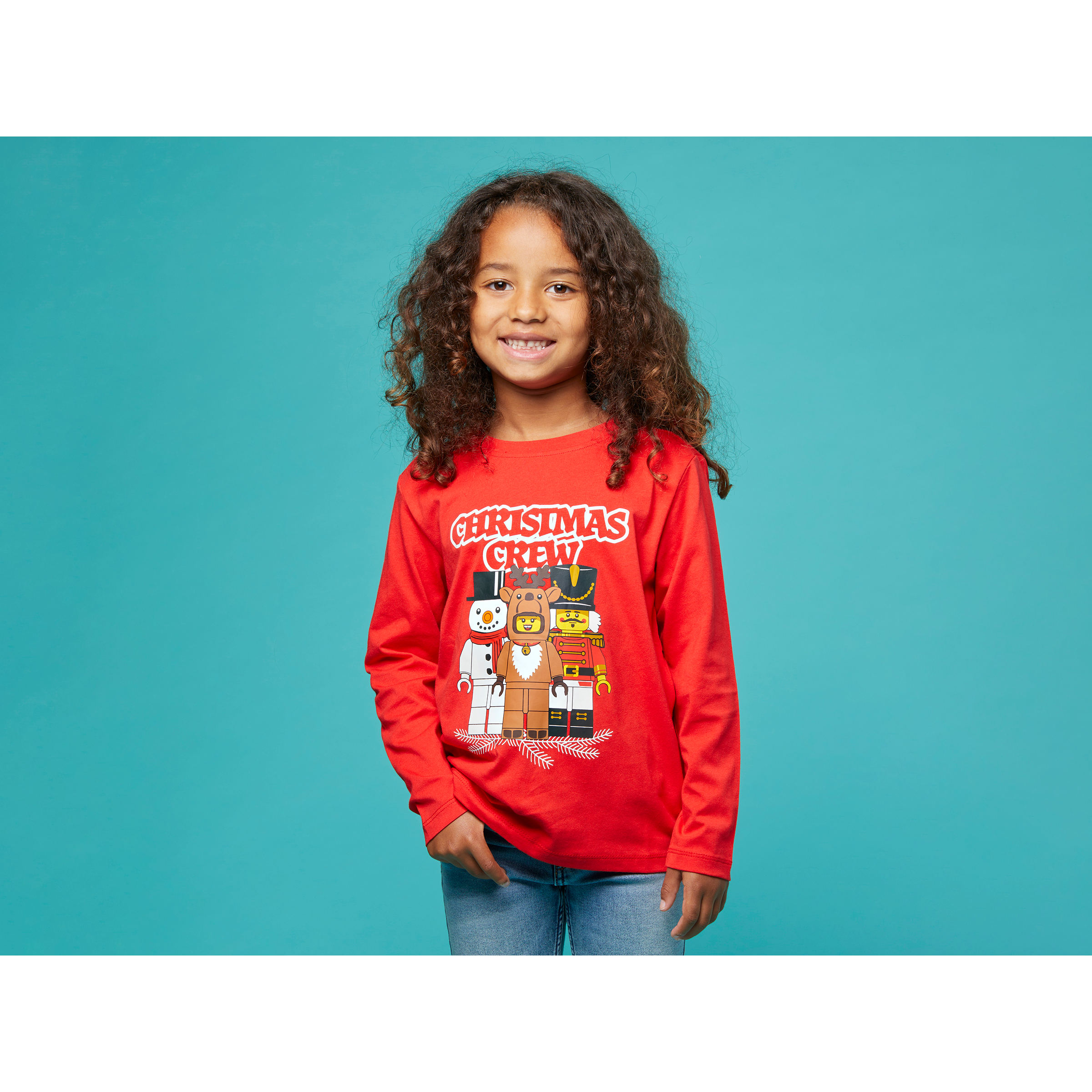 Kids Long-Sleeve T-Shirt – Red - Image 4