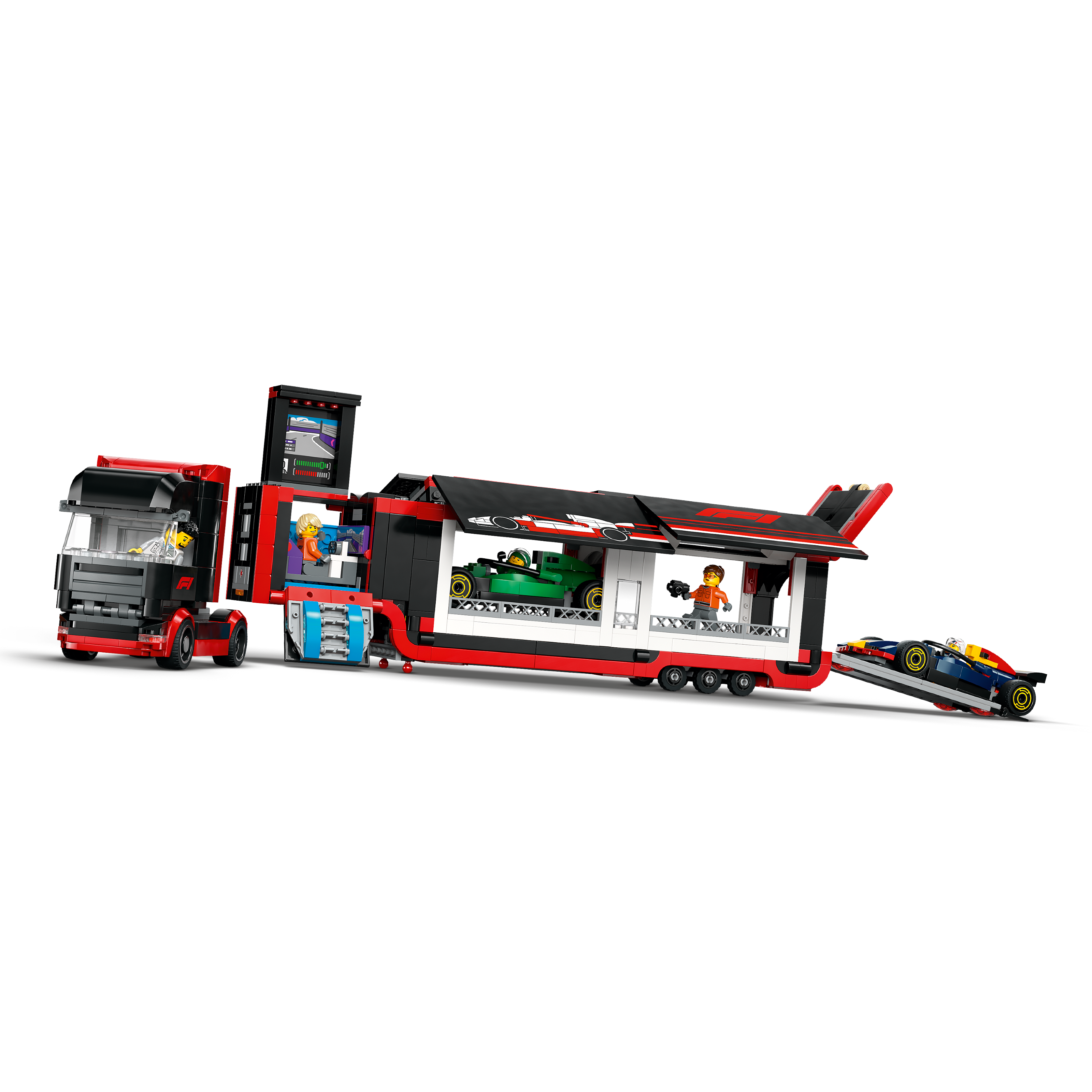 F1 Truck With Rb20 & Amr24 F1 Cars - Image 3