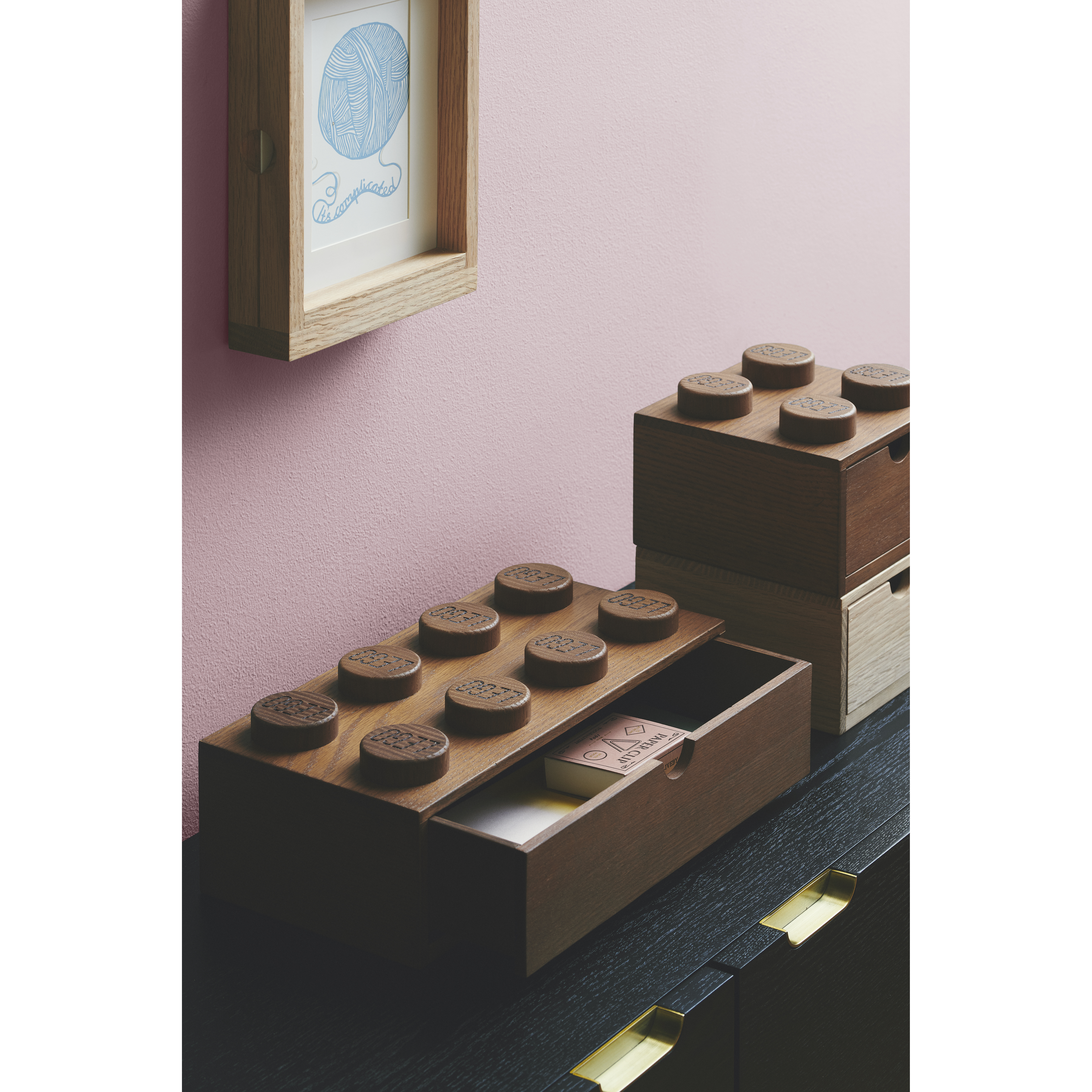 Wooden Desk Drawer 8 – Dark Oak - Image 5
